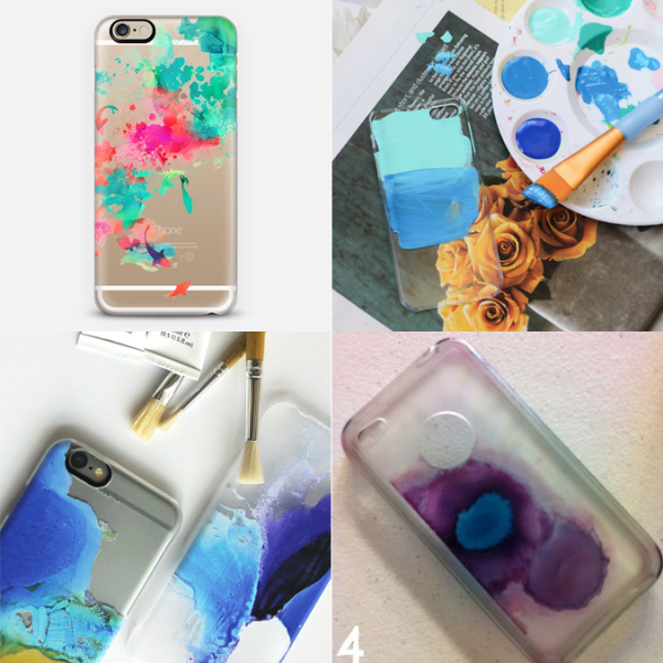 Декор чехла для телефона гель лаком