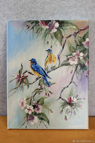 Райские птицы живопись