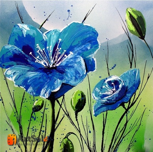 Интерьерные картины гуашью