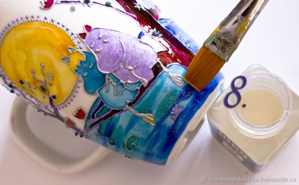 Витражные краски по керамике