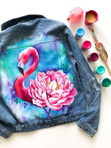 Роспись джинсовой куртки