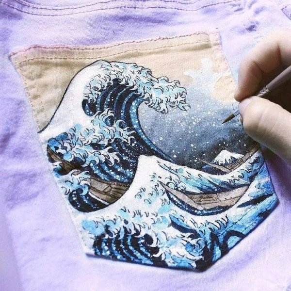 Рисование акрилом на ткани