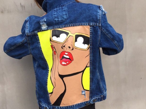 Джинсовка для рисования