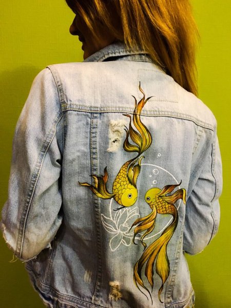 Одежда Разрисованная акриловыми красками