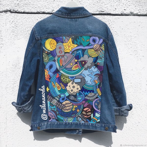 Роспись джинсовой куртки