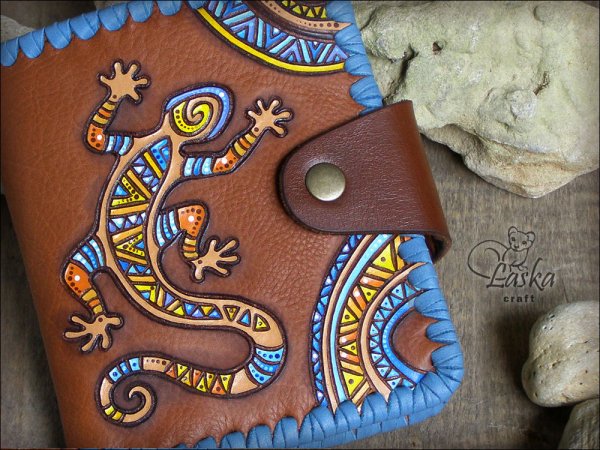 Роспись кожаных изделий