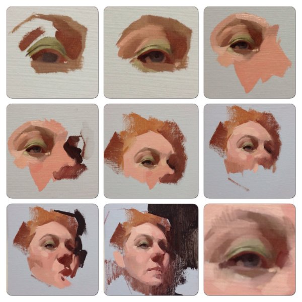 Поэтапное рисование портрета маслом