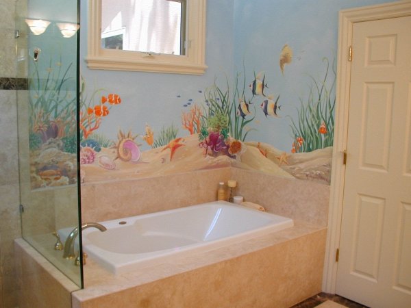 Трафареты для ванной комнаты