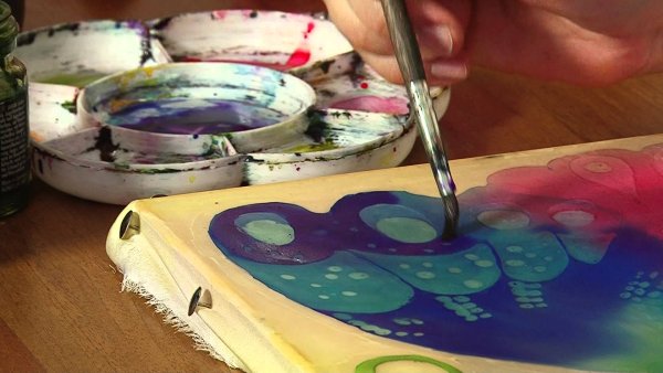 Горячий батик технология