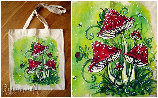 Расписные Холщовые сумки