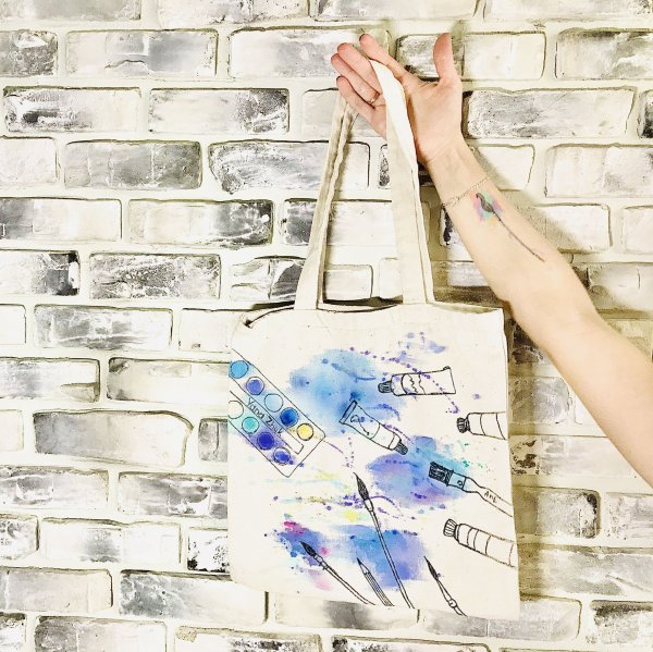 Роспись текстильных сумок