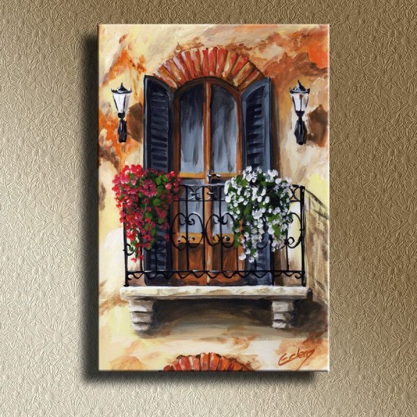 Окно двери декупаж