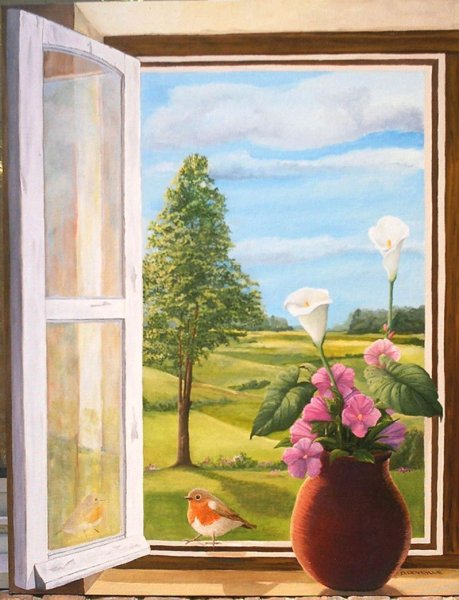 Вид из окна арт