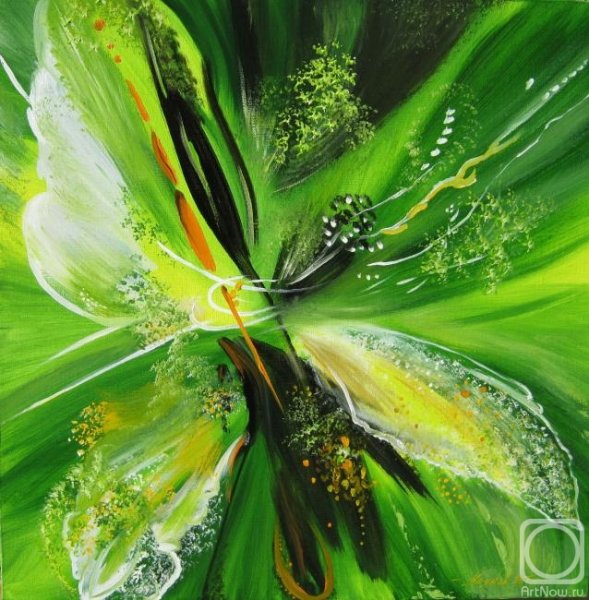 Картина в зеленых тонах