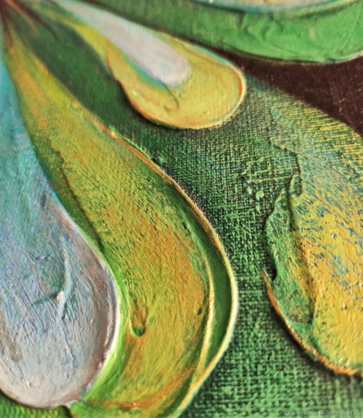 Абстракция акрилом на холсте