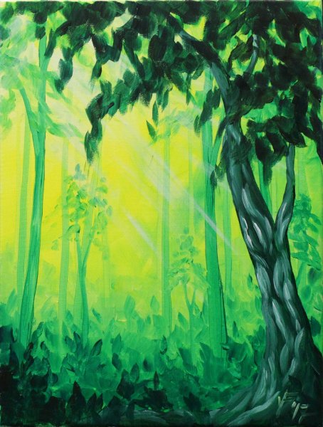 Лес рисунок