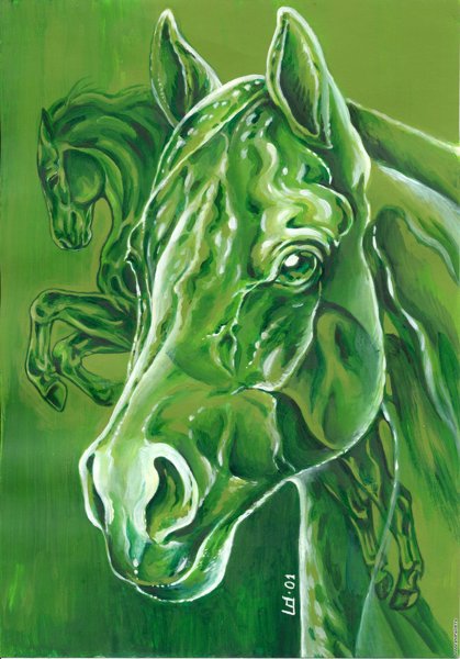 Картины в зеленом цвете