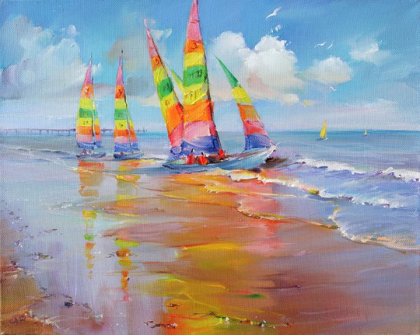 Романов Роман художник картины море