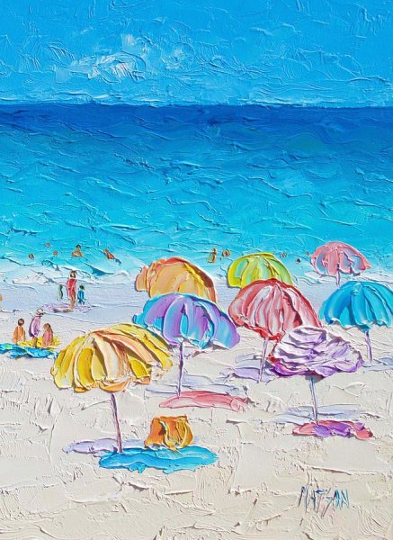 Картины акрилом лето