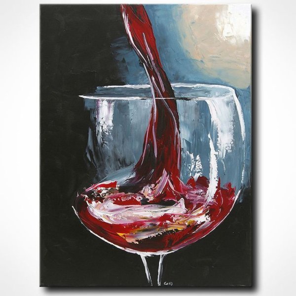 Виктор Бауэр художник красное вино