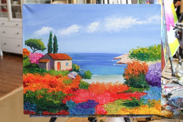 Рисование акрилом на холсте