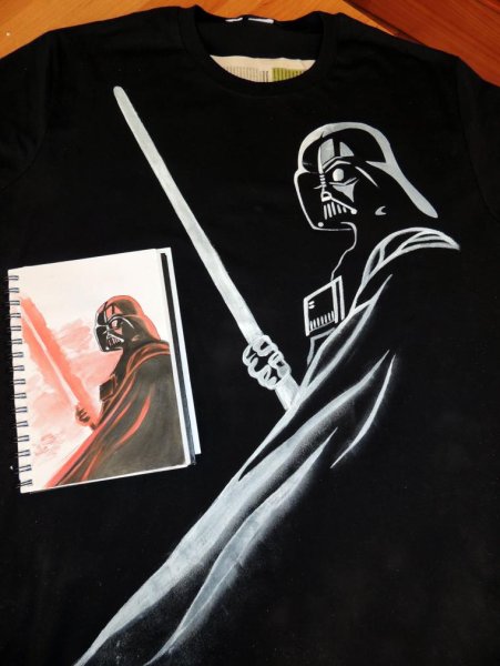 Роспись черной одежды