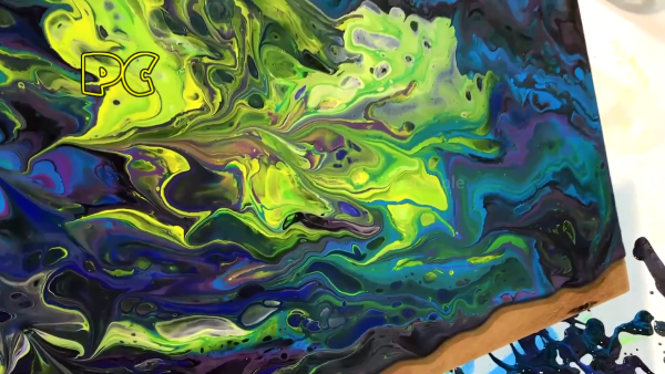 Флюид арт техника