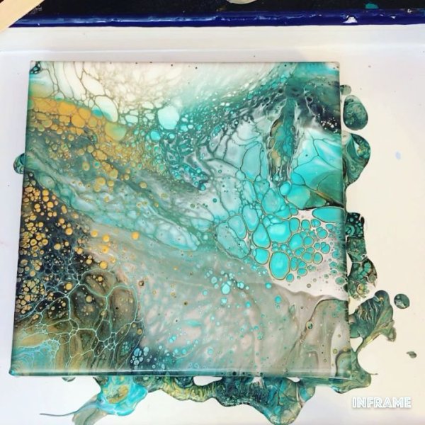 Стильные Абстракции в технике fluidart (жидкий акрил) (Ирина Шпакова)