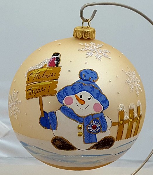 Роспись новогодних шаров