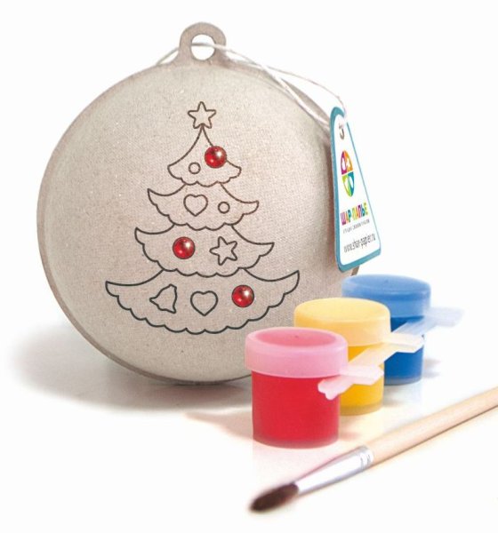 Набор шаров для раскрашивания "елочные игрушки" (4 штуки)