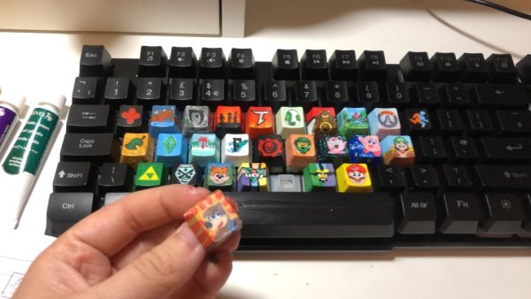 Разрисованная клавиатура