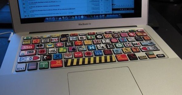 Разрисованная клавиатура