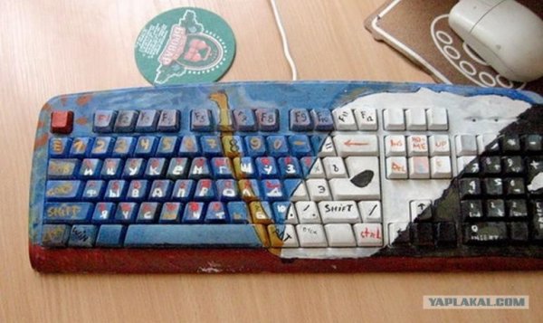 Разрисованная клавиатура