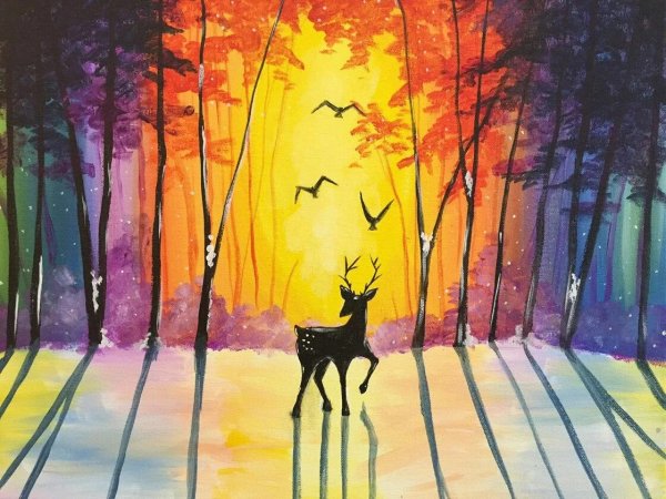 Рисунки для срисовки красками