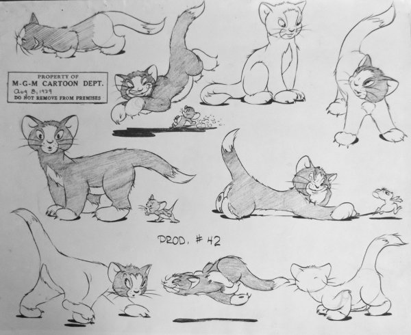 Раскадровка мультфильма том и Джерри