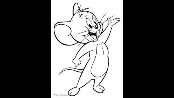 Мышонок Джерри для срисовки