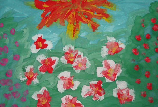 Рисуем цветы с детьми