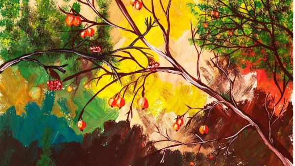 Правополушарное рисование осень