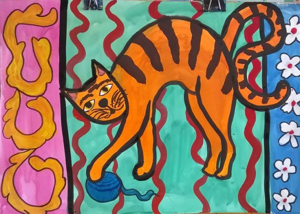 Коты детские рисунки