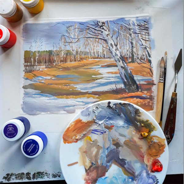 Курс по рисованию гуашью