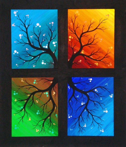 Времена года абстракция