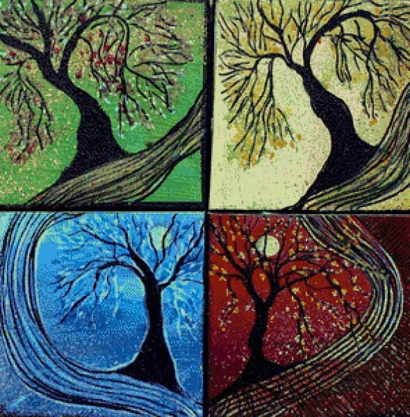 Времена года стилизация