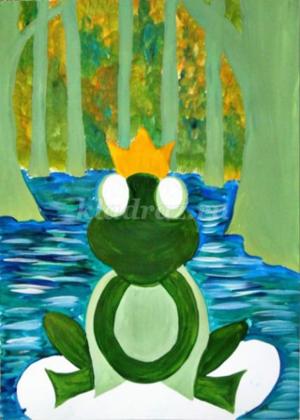 Рисование Царевна лягушка в подготовительной