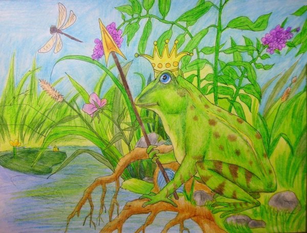 Царевна лягушка рисунок