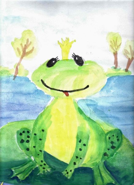 Царевна лягушка рисунок