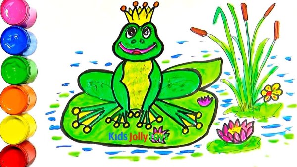 Рисование лягушка старшая группа