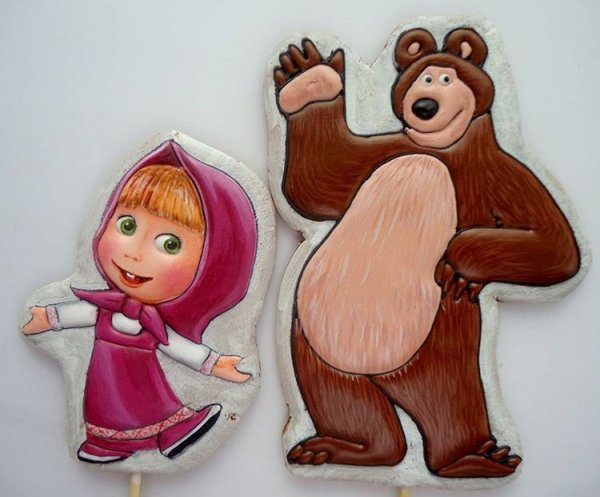 Маша и медведь раскраска цветная