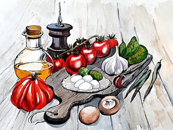 Натюрморты для скетчинга