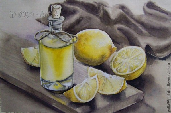 Натюрморт акварелью поэтапно