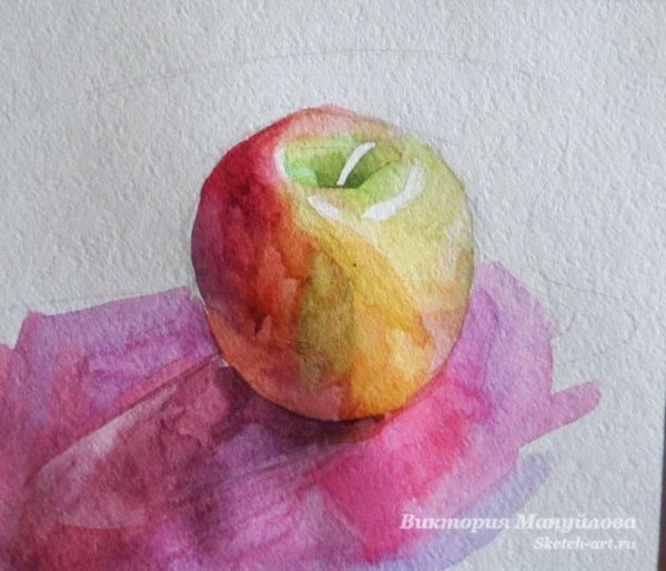 Лессировка Этюд яблока